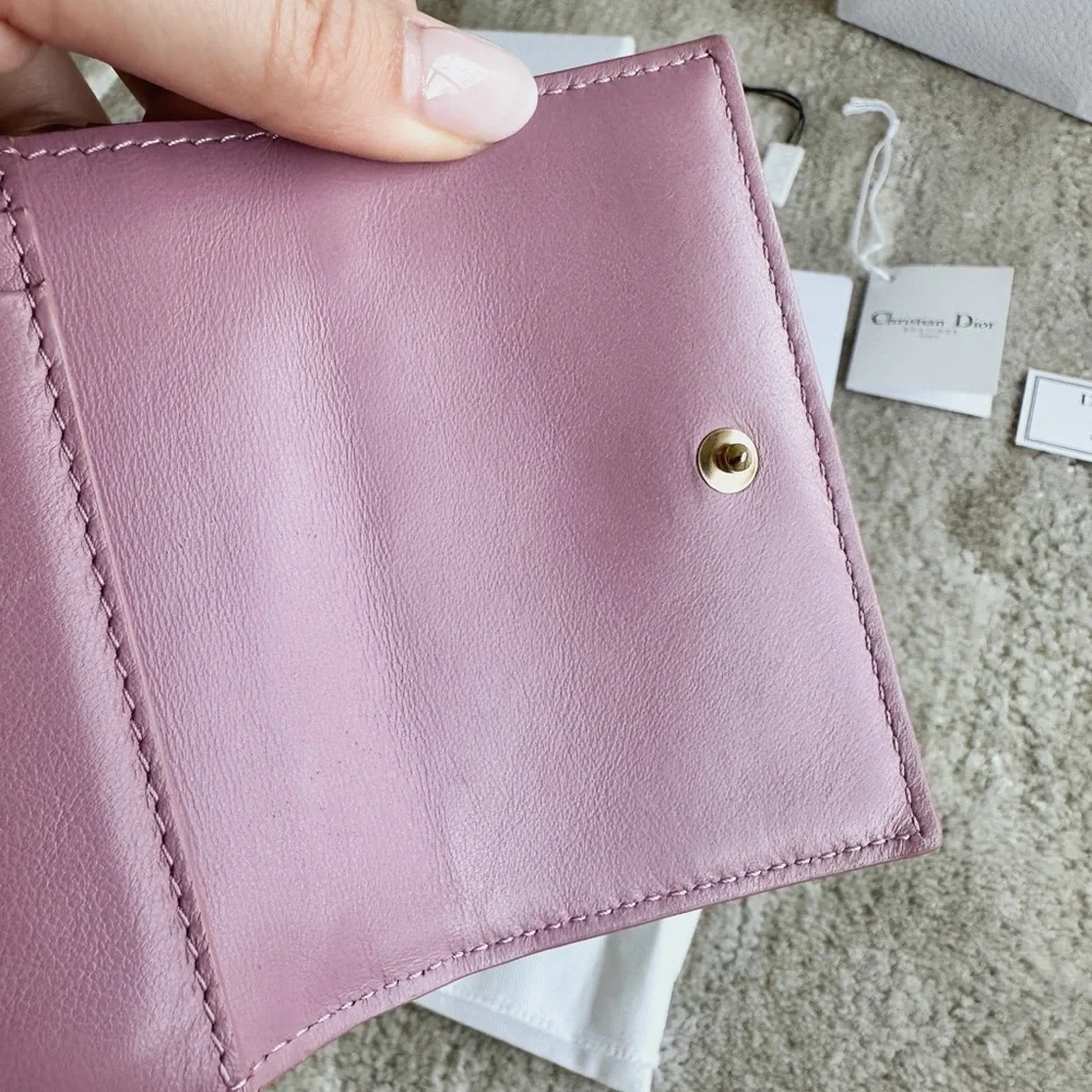 DIOR PATENT LADY DIOR LOTUS WALLET, GREAT CONDITION